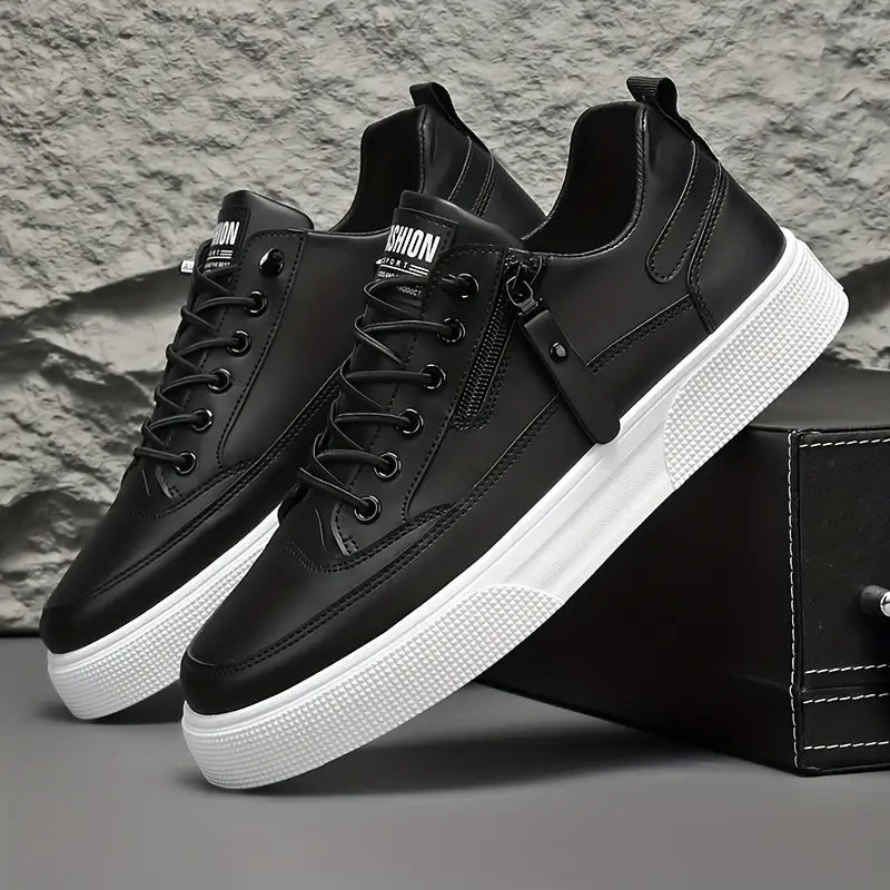 Herre Sneakers Slankt Design med Lynlås og Snørebånd 8