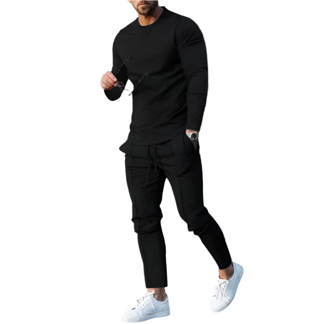 Herre Sport Sæt Langærmet Polyester 0