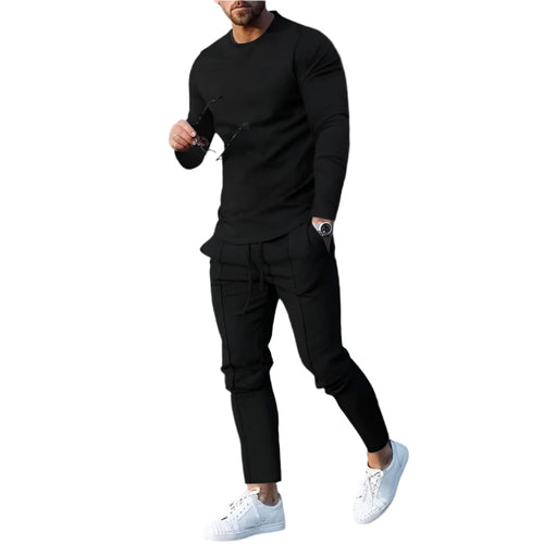 Herre Sport Sæt Langærmet Polyester 0