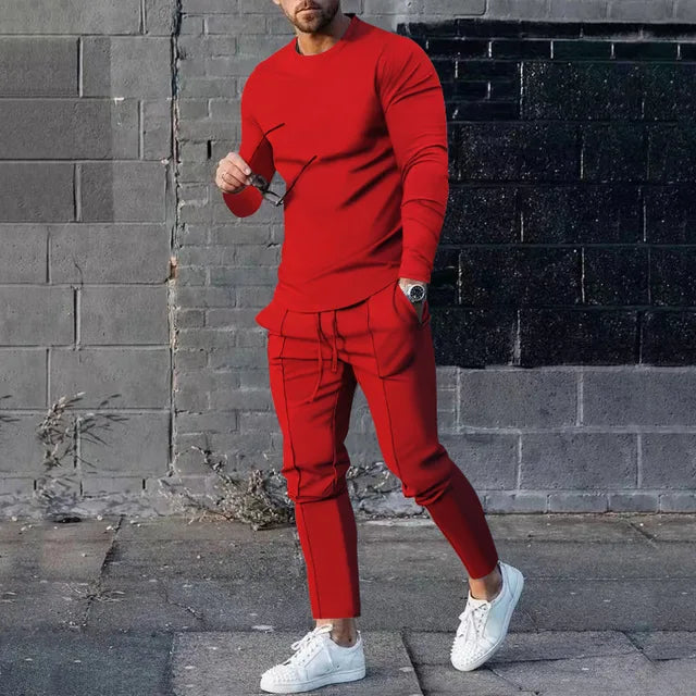 Herre Sport Sæt Langærmet Polyester 7