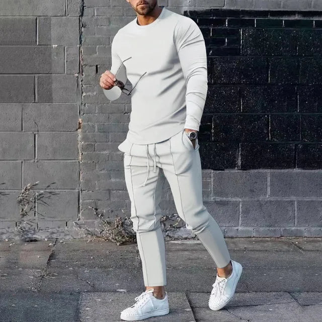 Herre Sport Sæt Langærmet Polyester 8