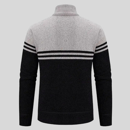 Herre Strikket Sweater Klassisk Stil 2