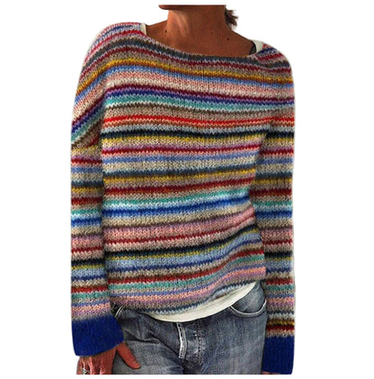 Herre Strikpullover med Rundhalsaussnit 0