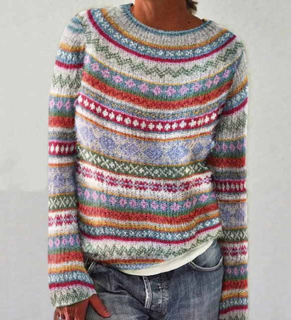 Herre Strikpullover med Rundhalsaussnit 1