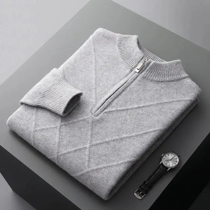 Herre Striktrøje Struktureret Casual Stil 2