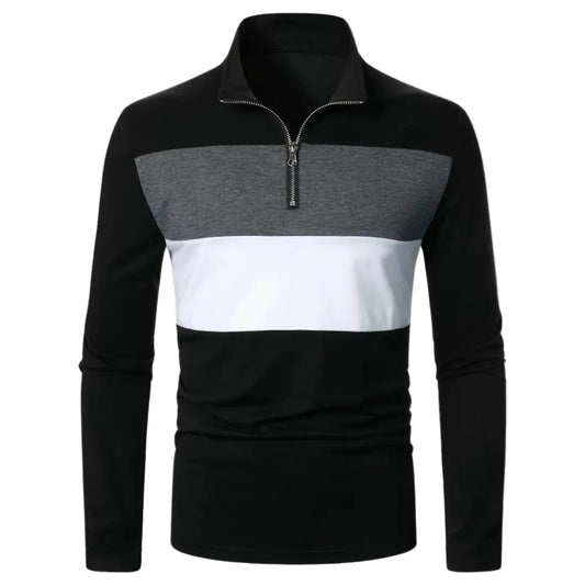 Herre Sweater Lynlås Fleece Komfortabel Stilfuld 0