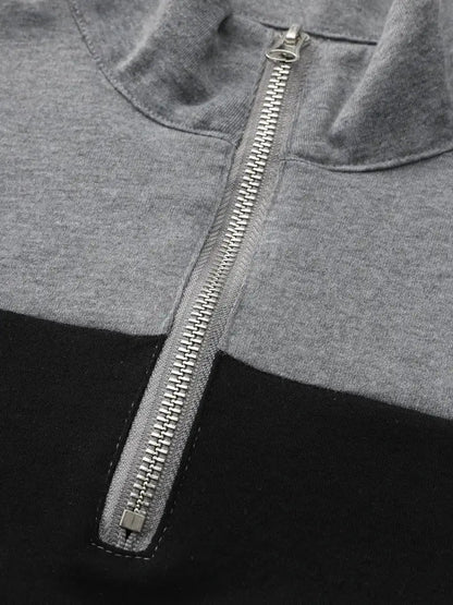 Herre Sweater Lynlås Fleece Komfortabel Stilfuld 2