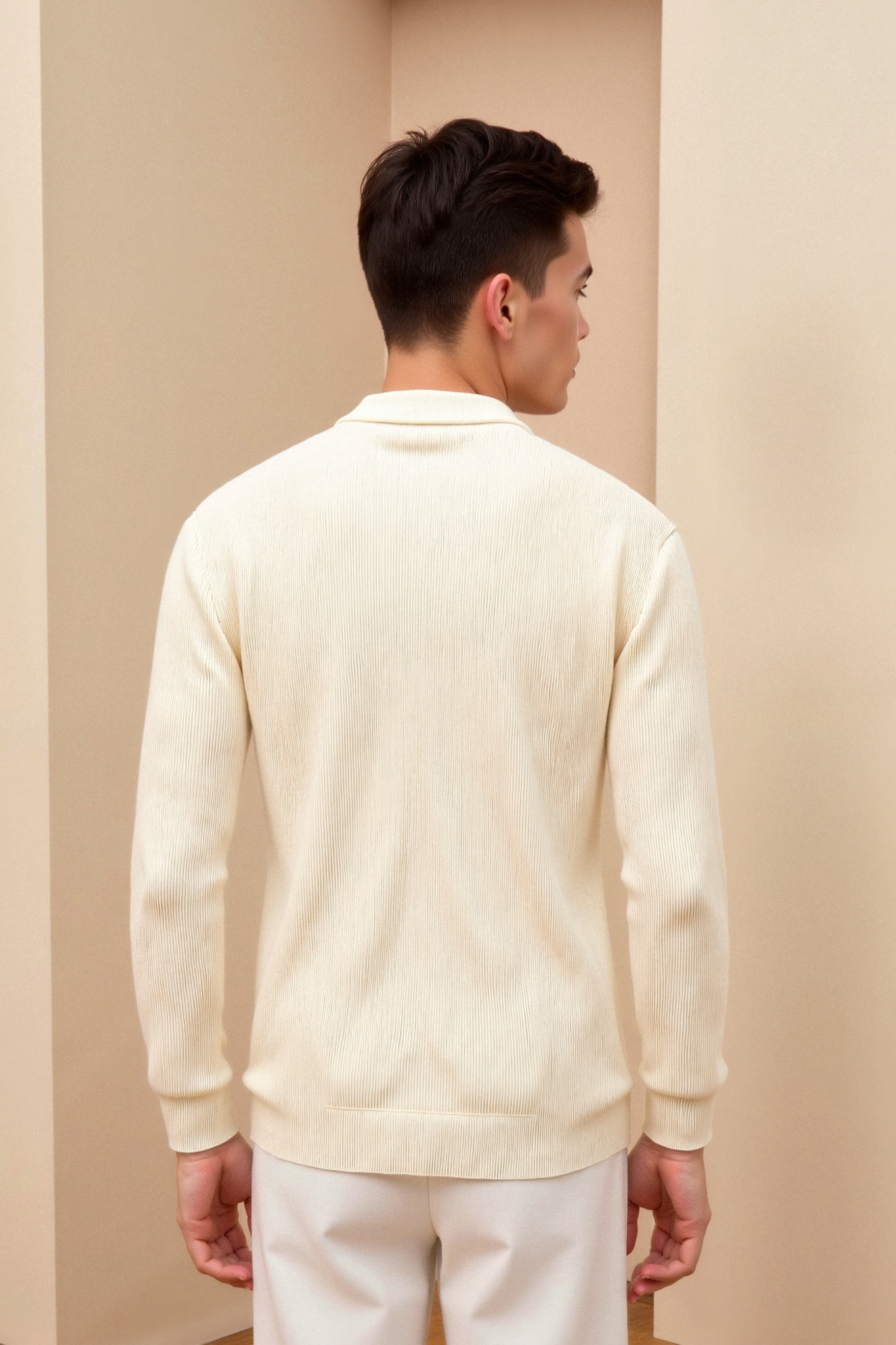 Herre Sweater med Rund Halsudskæring 2