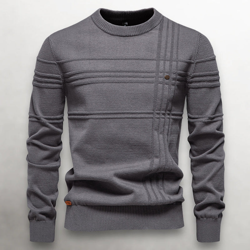 Herre Sweater med Teksturmønster 2