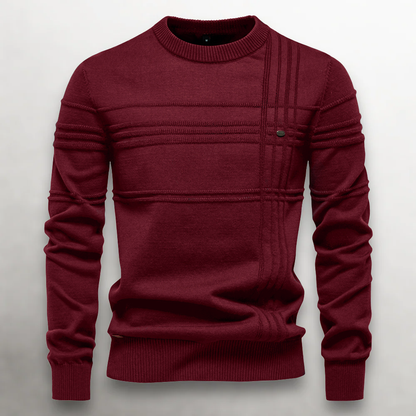 Herre Sweater med Teksturmønster 4
