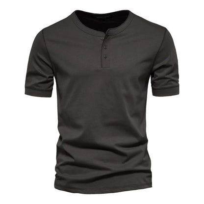 Herre T-Shirt Med Krave i Katoen 0