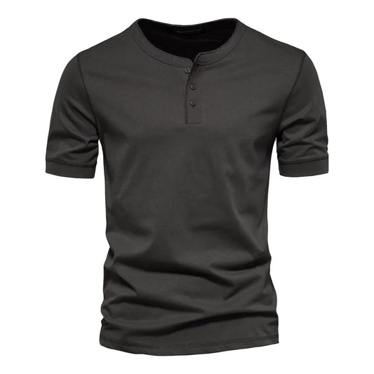 Herre T-Shirt Med Krave i Katoen 0
