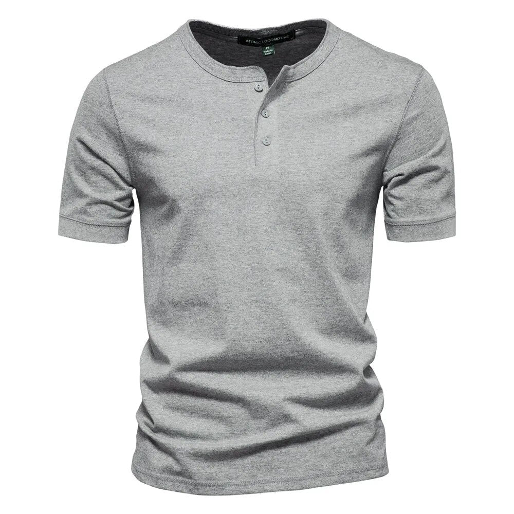 Herre T-Shirt Med Krave i Katoen 3