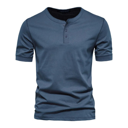 Herre T-Shirt Med Krave i Katoen 4