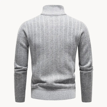 Herre T Shirt Casual Med Lynlås Og Ribben Detaljer 2