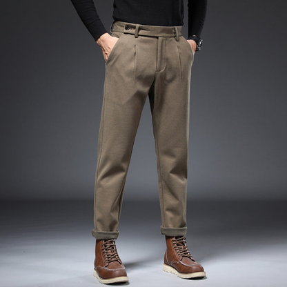 Herre Tapered Fit Bukser med Manchetter 1