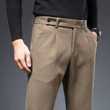 Herre Tapered Fit Bukser med Manchetter 2