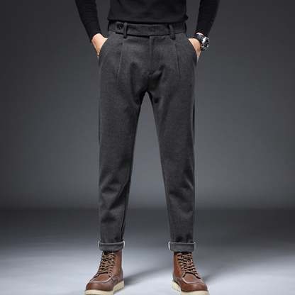 Herre Tapered Fit Bukser med Manchetter 4