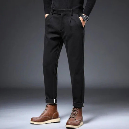 Herre Tapered Fit Bukser med Manchetter 6