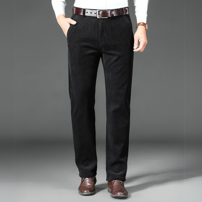 Herre Trousers Corduroy Stil Fleece 4
