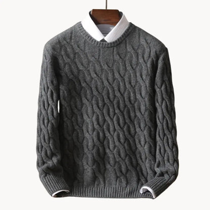 Herre Uldtrøje Klassisk Casual Design 4