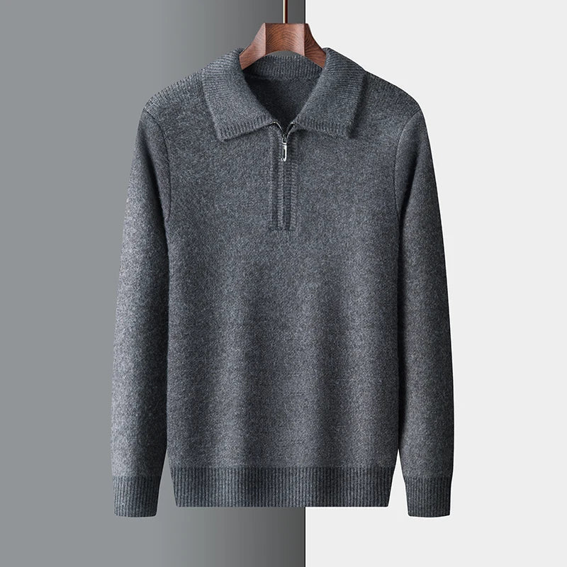 Herre Uldtrøje Ribbet Design 3
