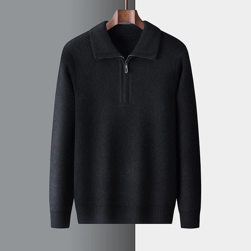 Herre Uldtrøje Ribbet Design 4