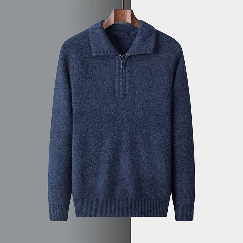 Herre Uldtrøje Ribbet Design 6