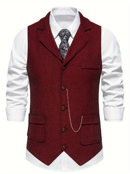 Herre Vest Klassisk Stil 0