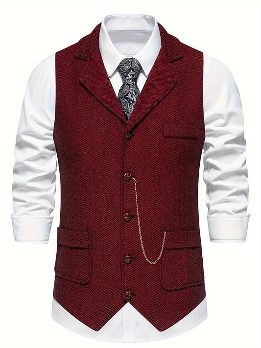Herre Vest Klassisk Stil 0