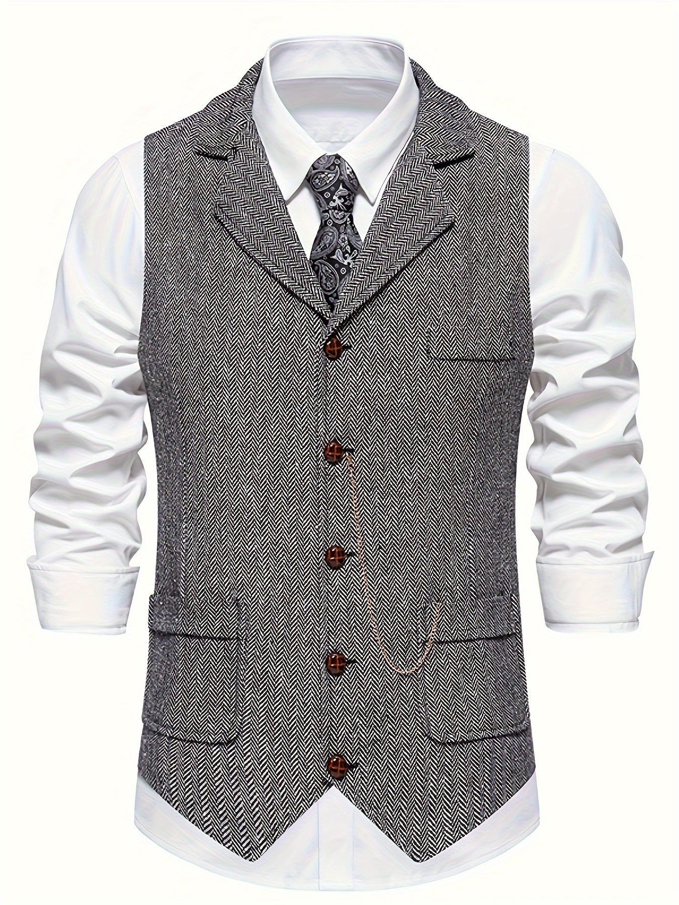 Herre Vest Klassisk Stil 1