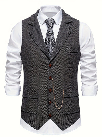 Herre Vest Klassisk Stil 2