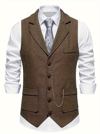 Herre Vest Klassisk Stil 3