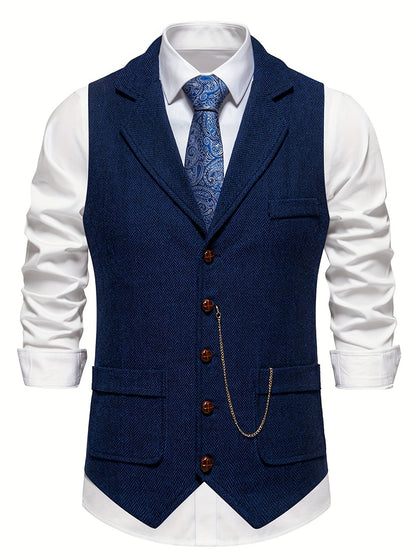 Herre Vest Klassisk Stil 4