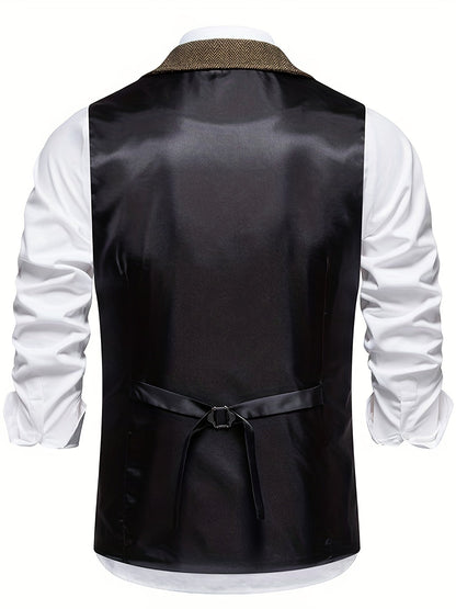 Herre Vest Klassisk Stil 5