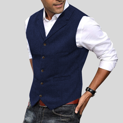 Herre Vest Korte Ærmer Modern Charme 8