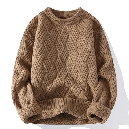 Herre Vintage Genser med Rund Hals 4
