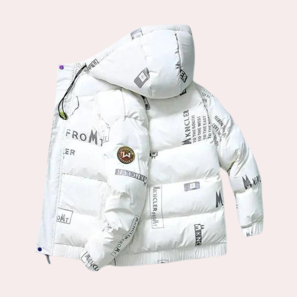 Herre Vinterjakke Komfortabel Design med Praktiske Lommer 5