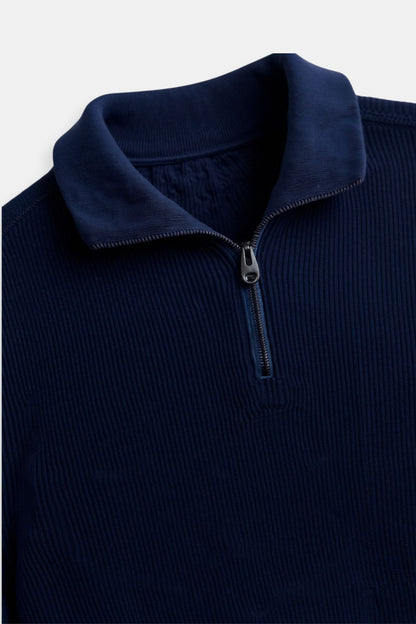 Herre Zip Shirt Klassisk Design 5