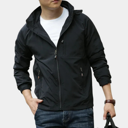 Herre cargojakke vandafvisende åndbart design 4