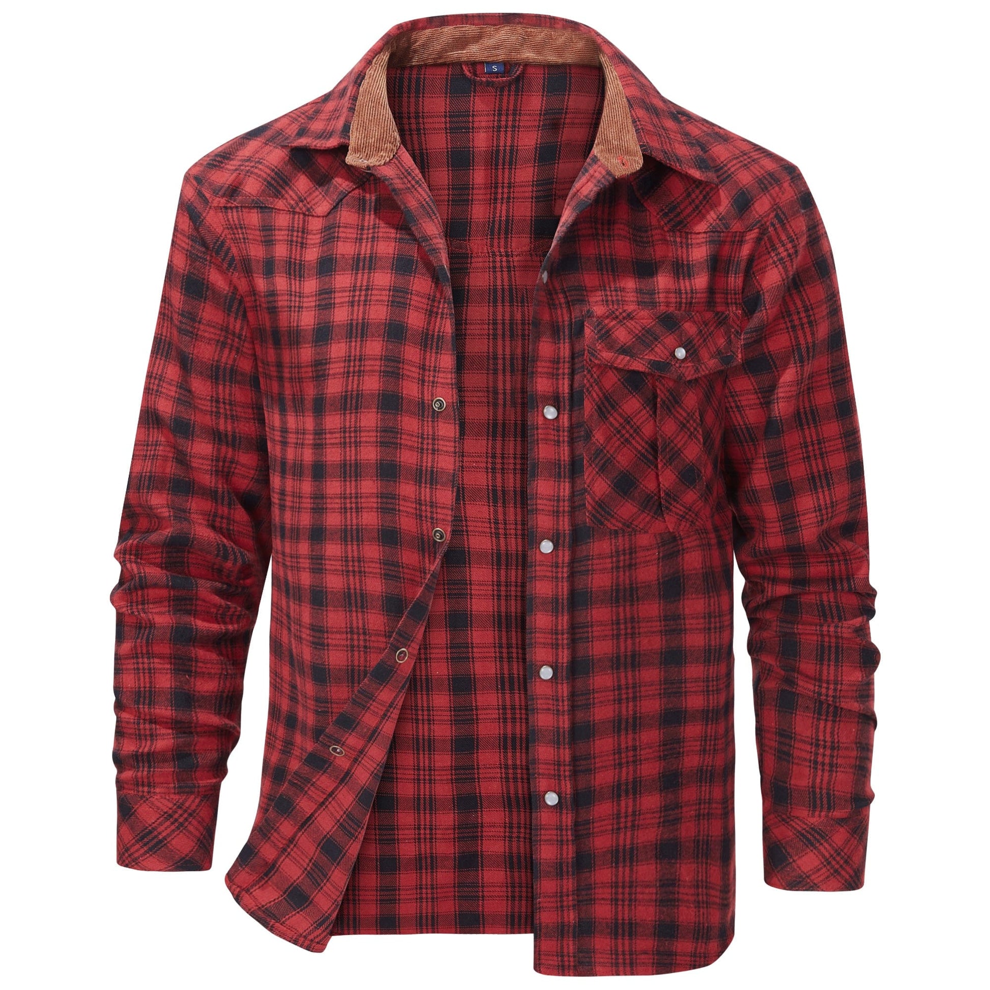 Herre flannelskjorte i klassisk design 1