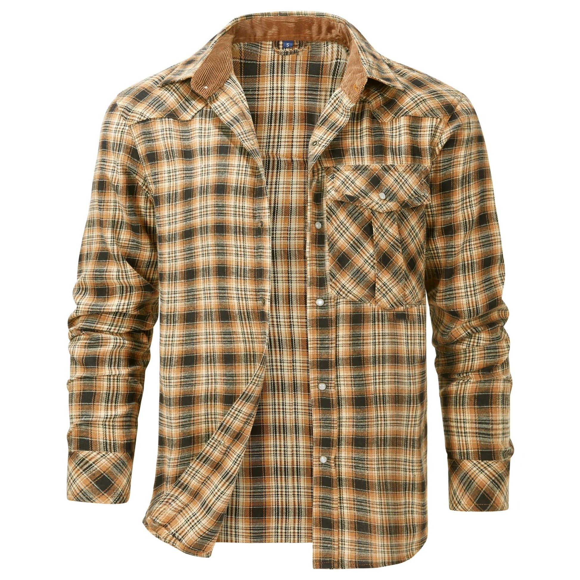Herre flannelskjorte i klassisk design 4