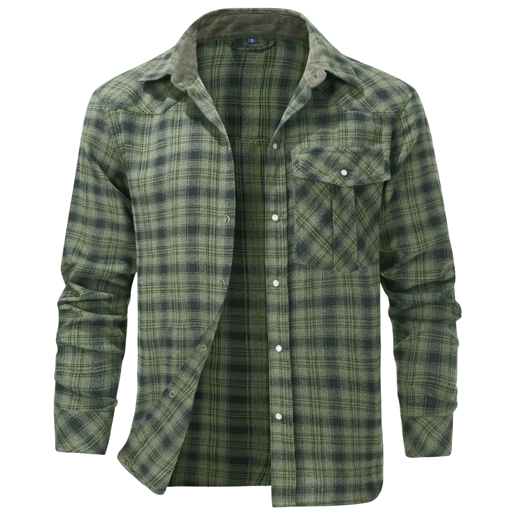 Herre flannelskjorte i klassisk design 6
