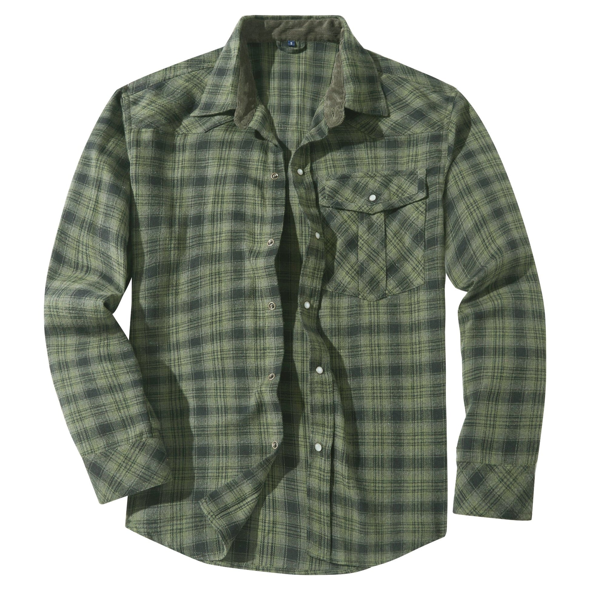 Herre flannelskjorte i klassisk design 7