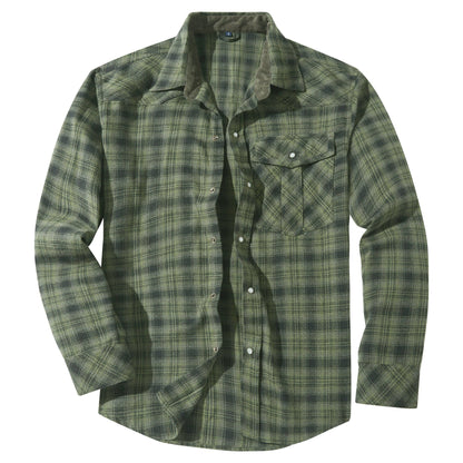 Herre flannelskjorte i klassisk design 7
