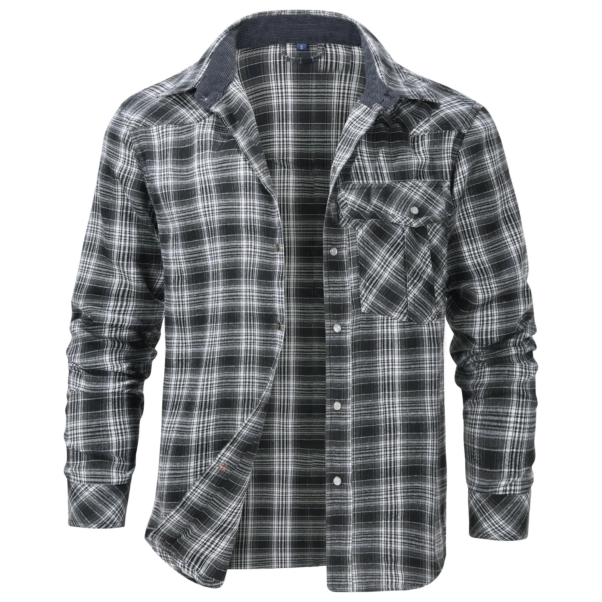 Herre flannelskjorte i klassisk design 8