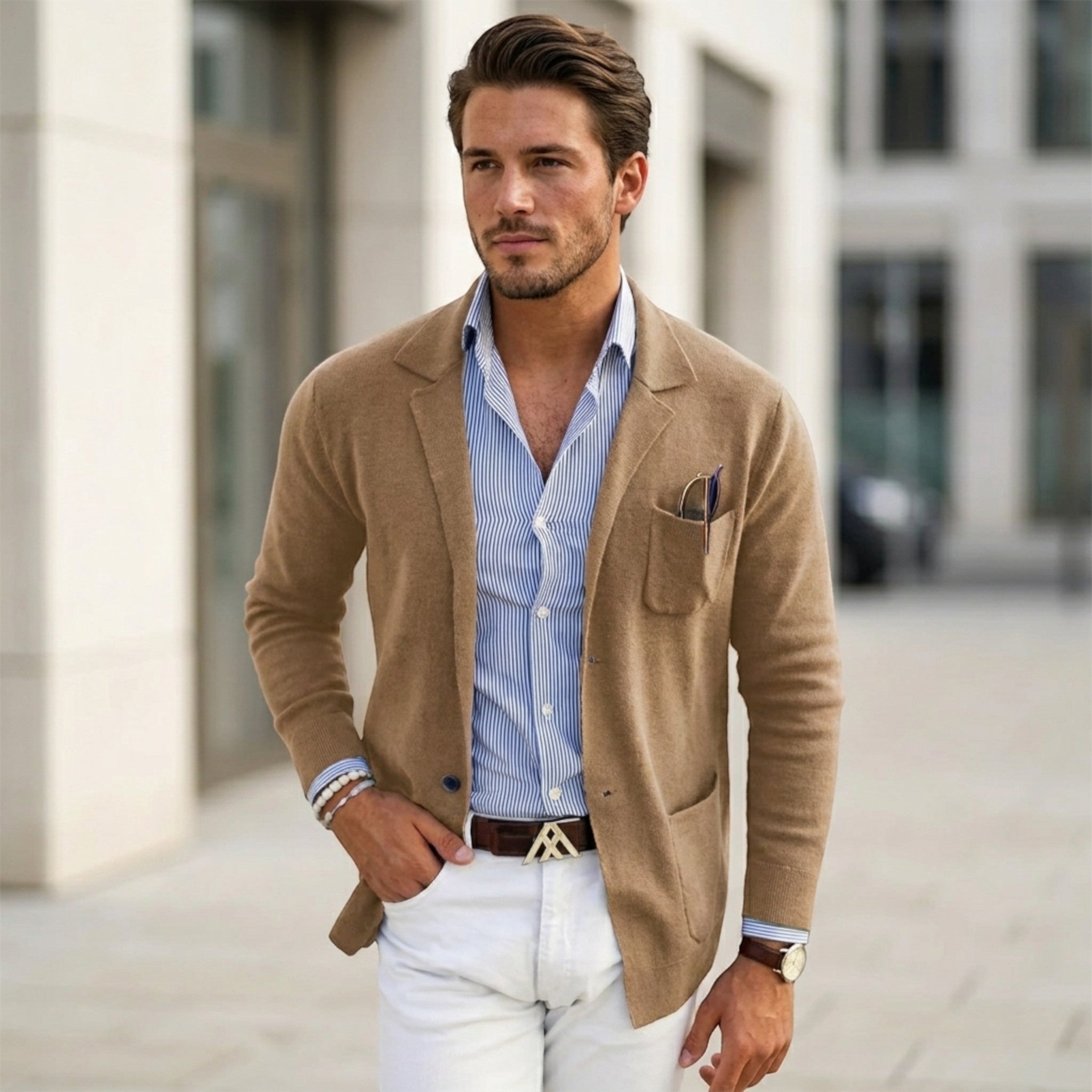 Herreblazer med jakkekrave i klassisk stil 2