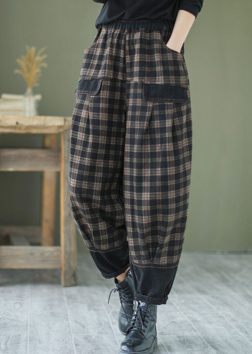 Herrebukser Patchwork Design Løs Pasform 1