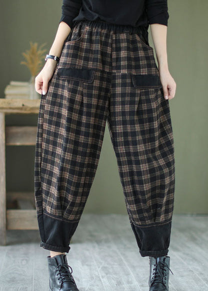 Herrebukser Patchwork Design Løs Pasform 3