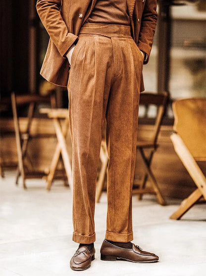 Herrebukser Retro Snit Casual Stil 6